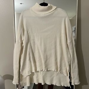 Turtle Neck  Waffle Sweater